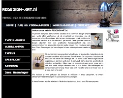 webshop met design lampen van kunstenaar Cees Baanvinger